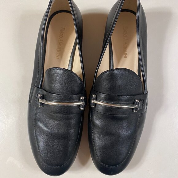 Vintage black leather loafers - 8M - Enzo Angiolini - Picture 3 of 4